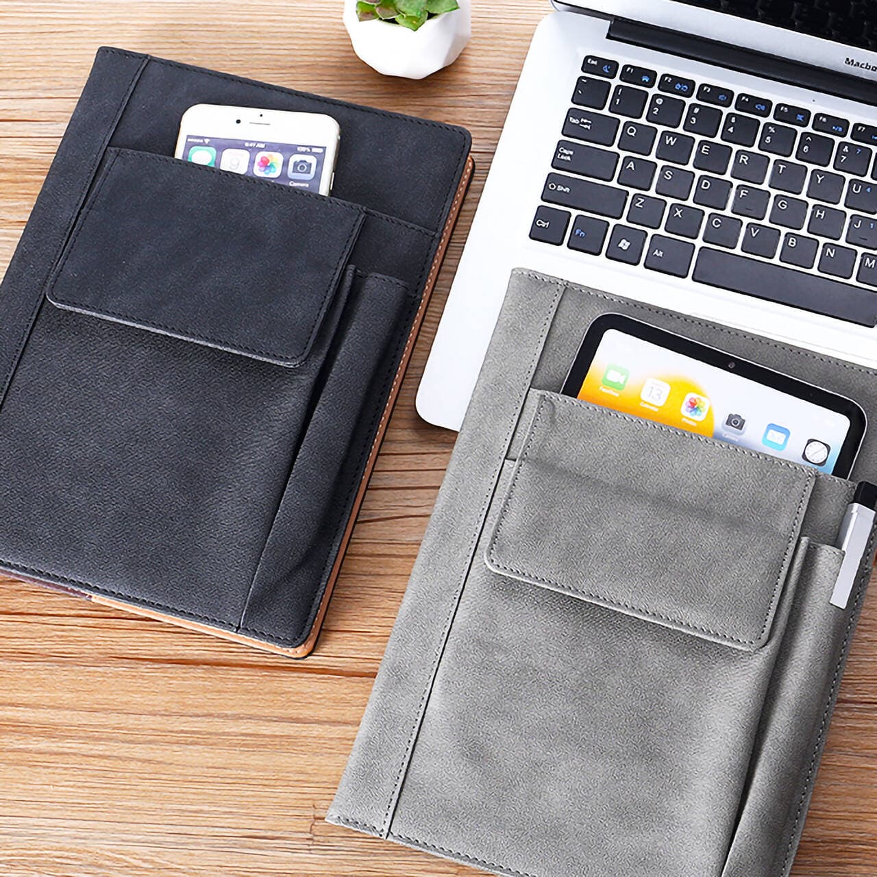 Luslax A5 Notebook With Pockets - custom logo thumbnail 6