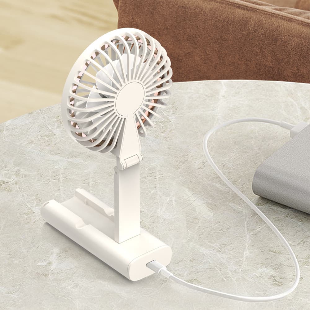 Lightweight Fan with Phone Holder - custom logo thumbnail 4
