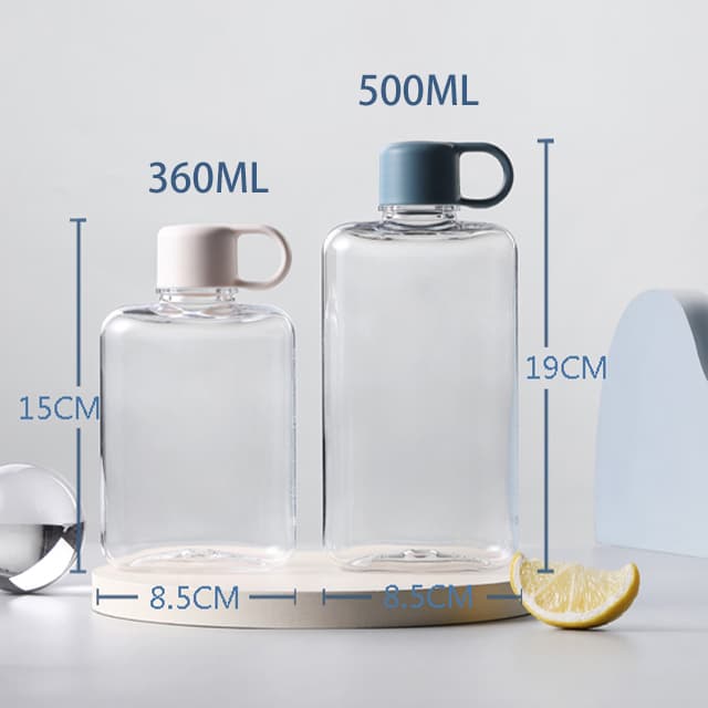 360ml Tritan Flat Water Bottle ( BPA Free ) - custom logo thumbnail 4