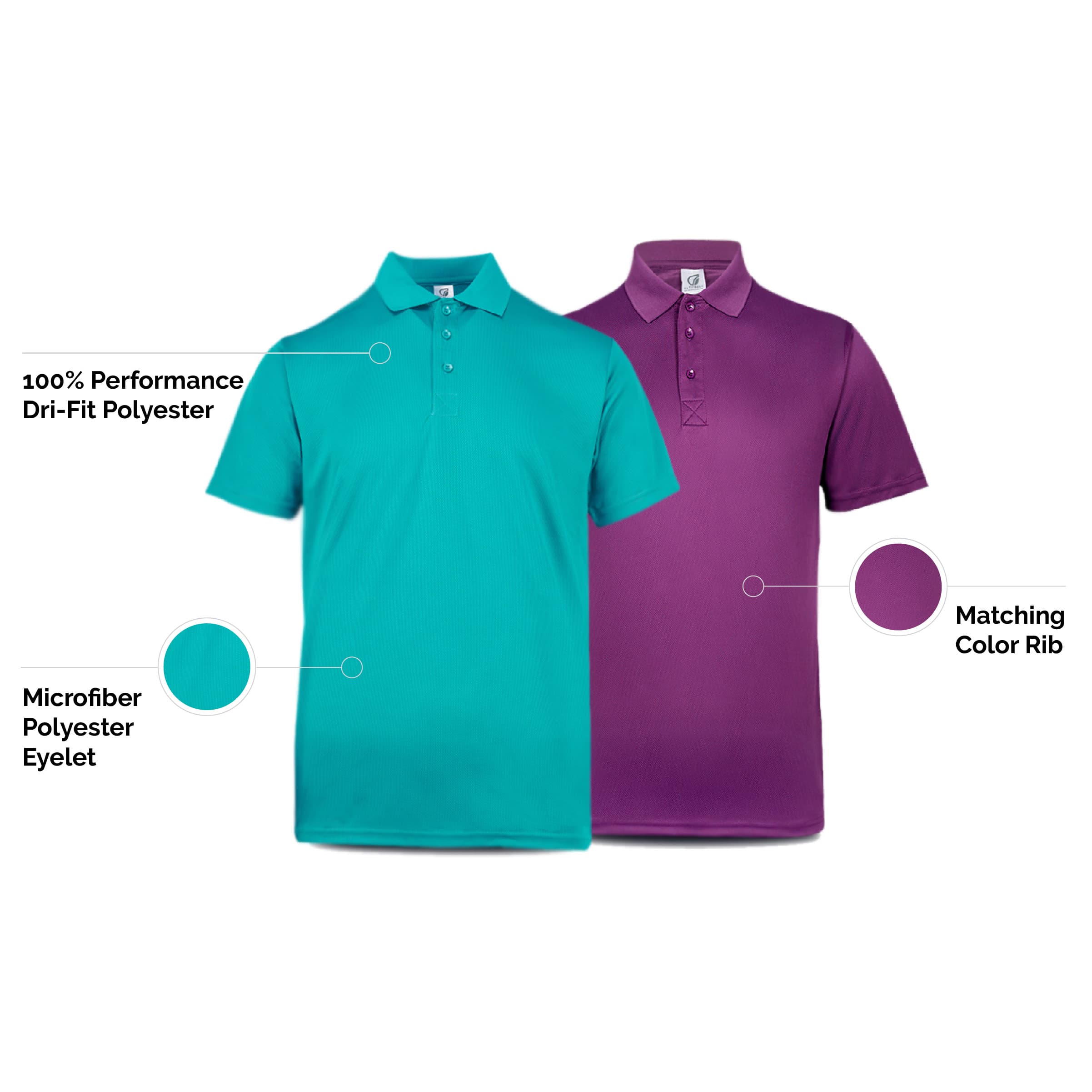 Áo thun Polo Dri Fit chống mùi Ultifresh - in logo thumbnail 2