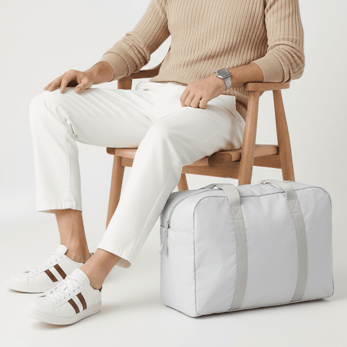 SOLARIS Mauritius Foldable Landscape Travel Bag - custom logo