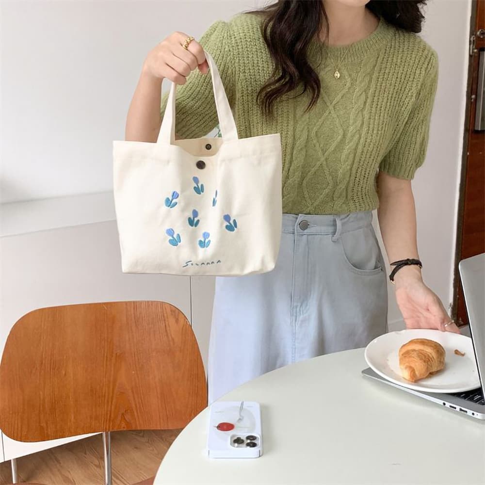 Túi Tote Canvas Mini Tiện Dụng - in logo thumbnail 3