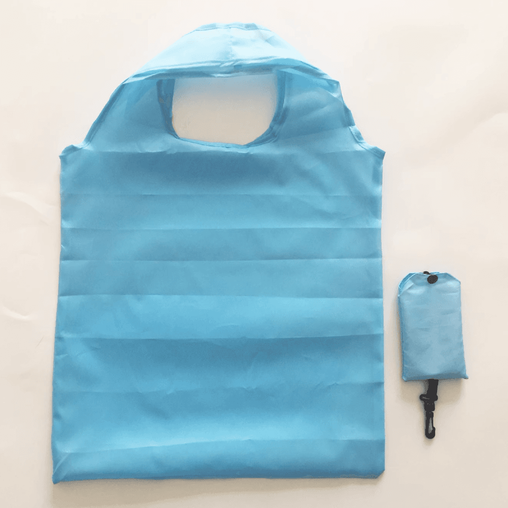 Basic Foldable Shopping Bag with Carabiner - custom logo thumbnail 3