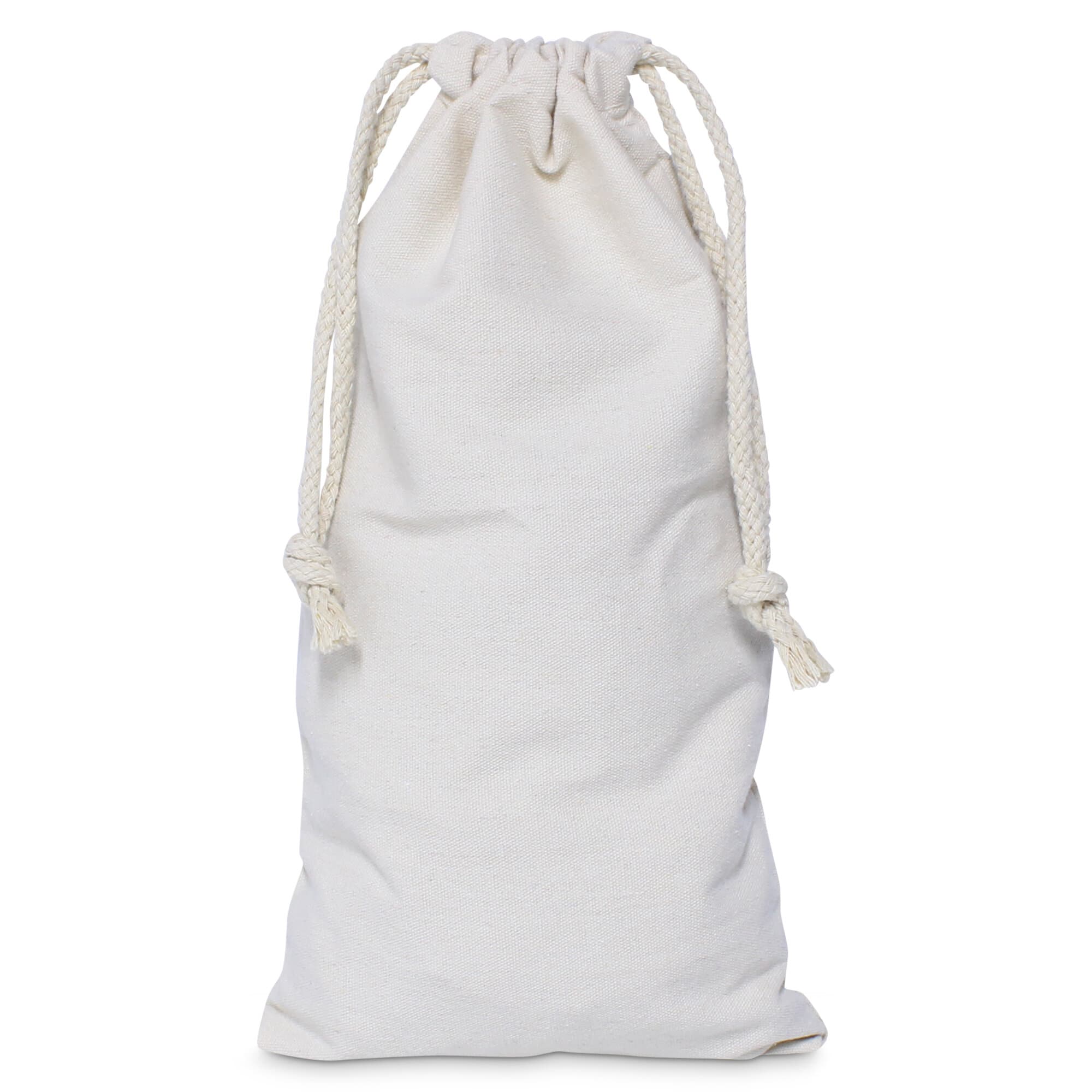 Canvas Drawstring Pouch (Fits A5) - custom logo thumbnail 5