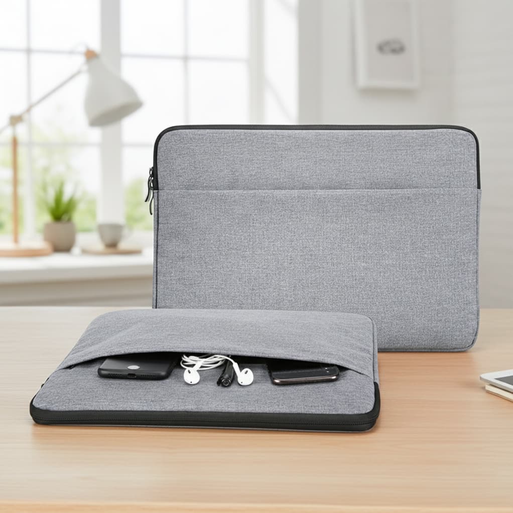 Bao đựng laptop 13 inch (Có đệm bên trong) - in logo thumbnail 2