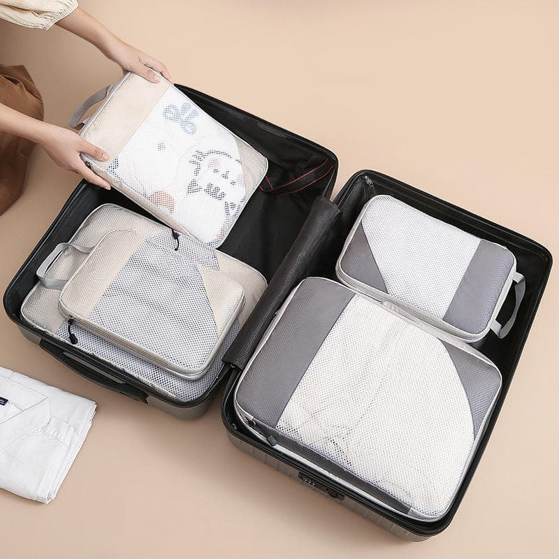 4 Pcs Compression Travel Packing Cube - custom logo thumbnail 3