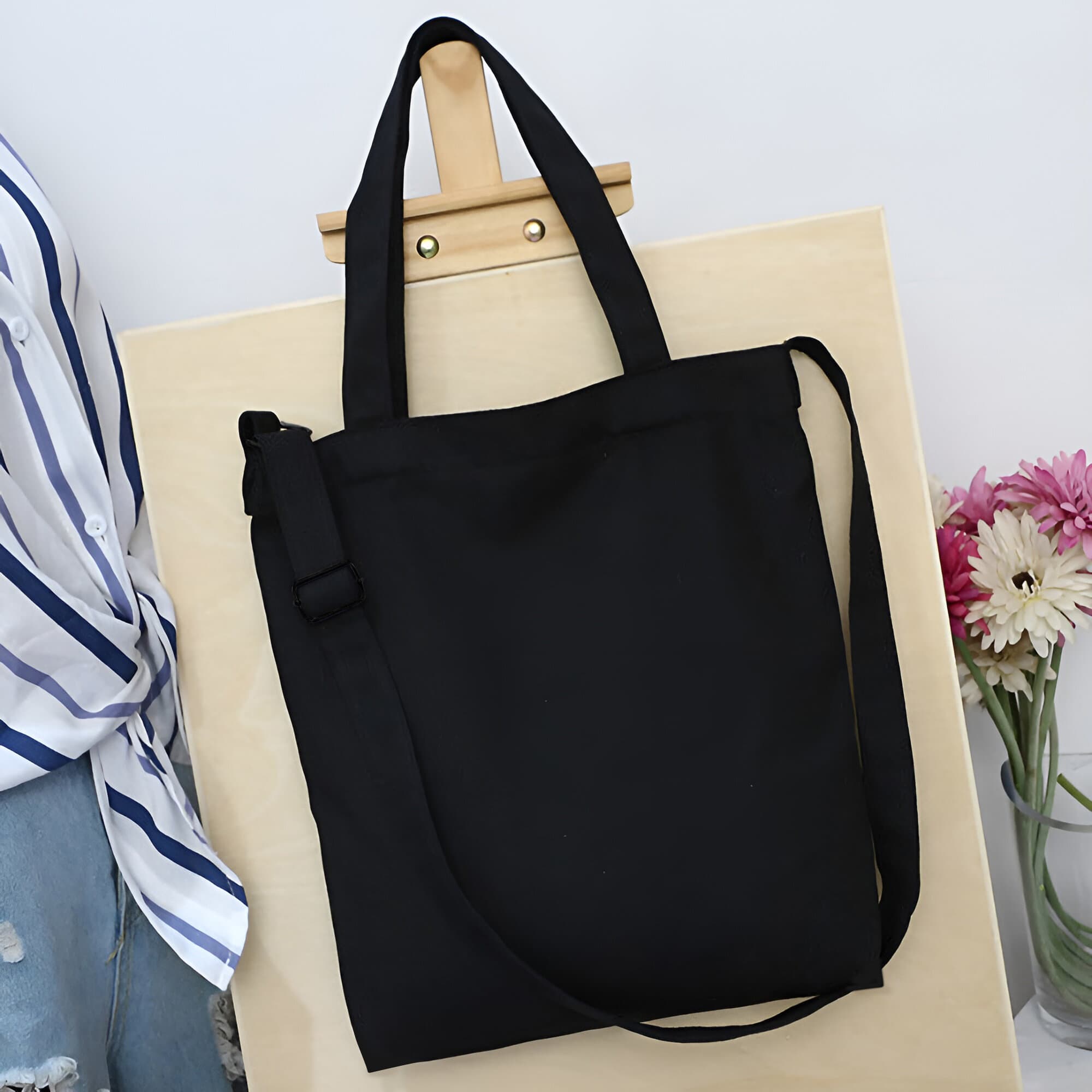 Canvas Sling Bag - custom logo thumbnail 5