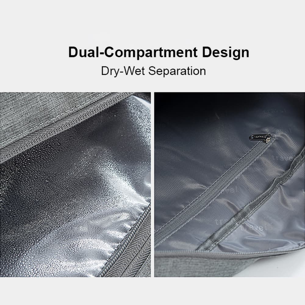 Spacious Travel Duffel Bag with Shoe Compartment (and Wet Compartment) - custom logo thumbnail 4