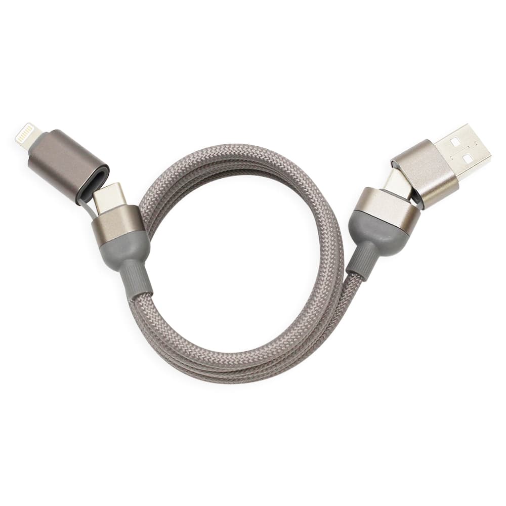 Dây cáp sạc từ tính đa năng 4 trong 1, công suất 100W (type C qua type C) - in logo thumbnail 5