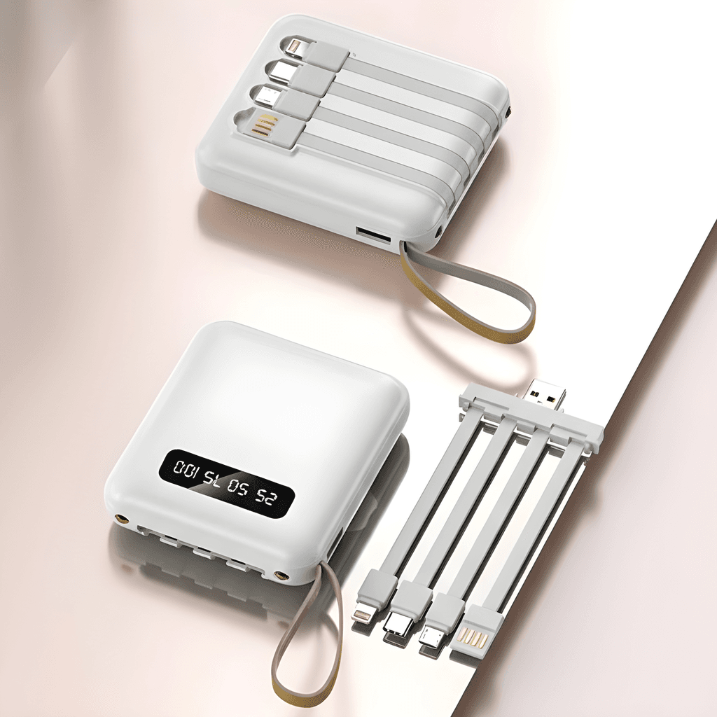 Pin sạc dự phòng dung lượng 10.000mAh, nhỏ gọn, đi kèm cáp sạc. - in logo thumbnail 6