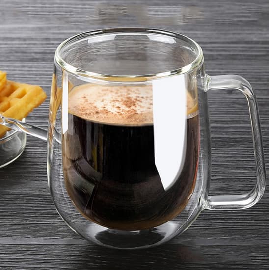 350ml Double Wall Thermal Glass Mug - custom logo thumbnail 6