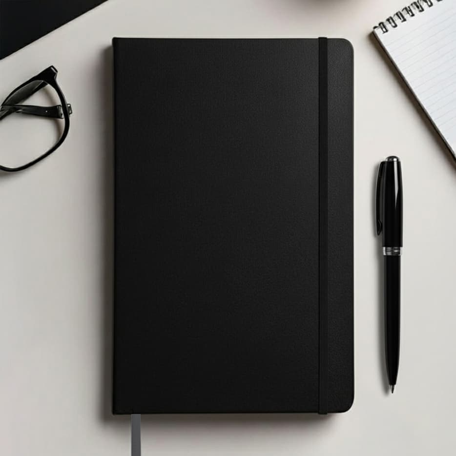 A5 Classic Notebook - Ruled - Hardcover - custom logo thumbnail 6