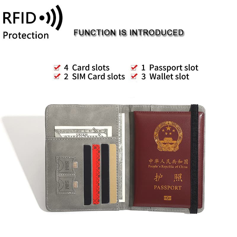 Wander RFID Passport and Card Holder - custom logo thumbnail 6