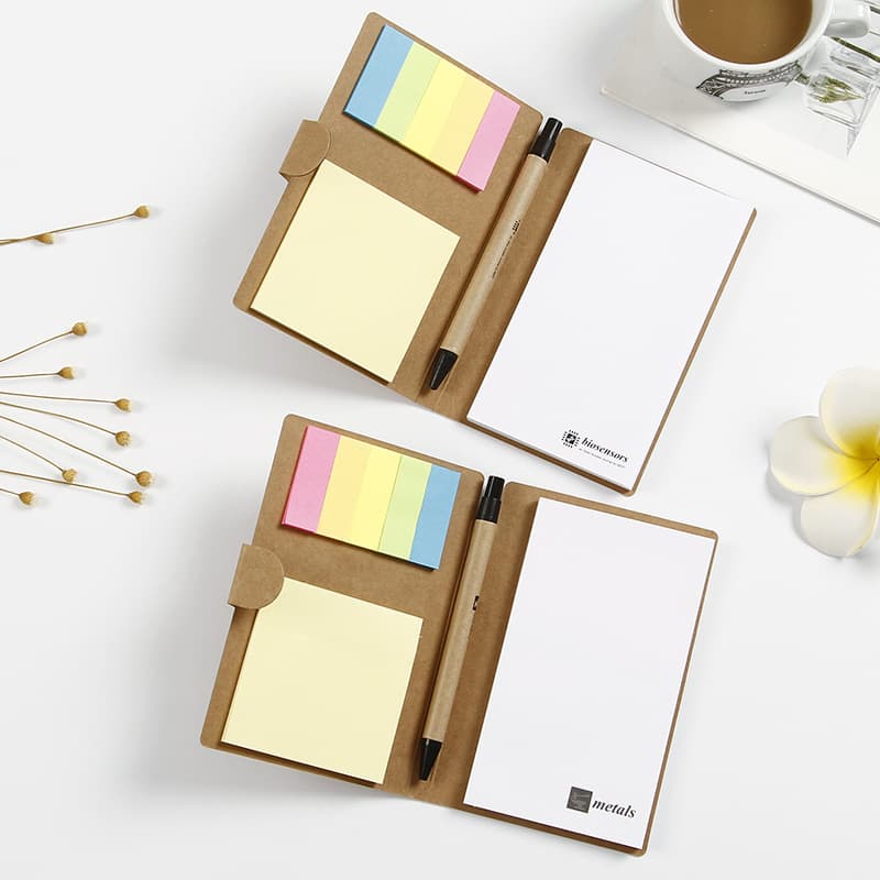 Pocket Eco-Friendly Notepad With Pen - custom logo thumbnail 6