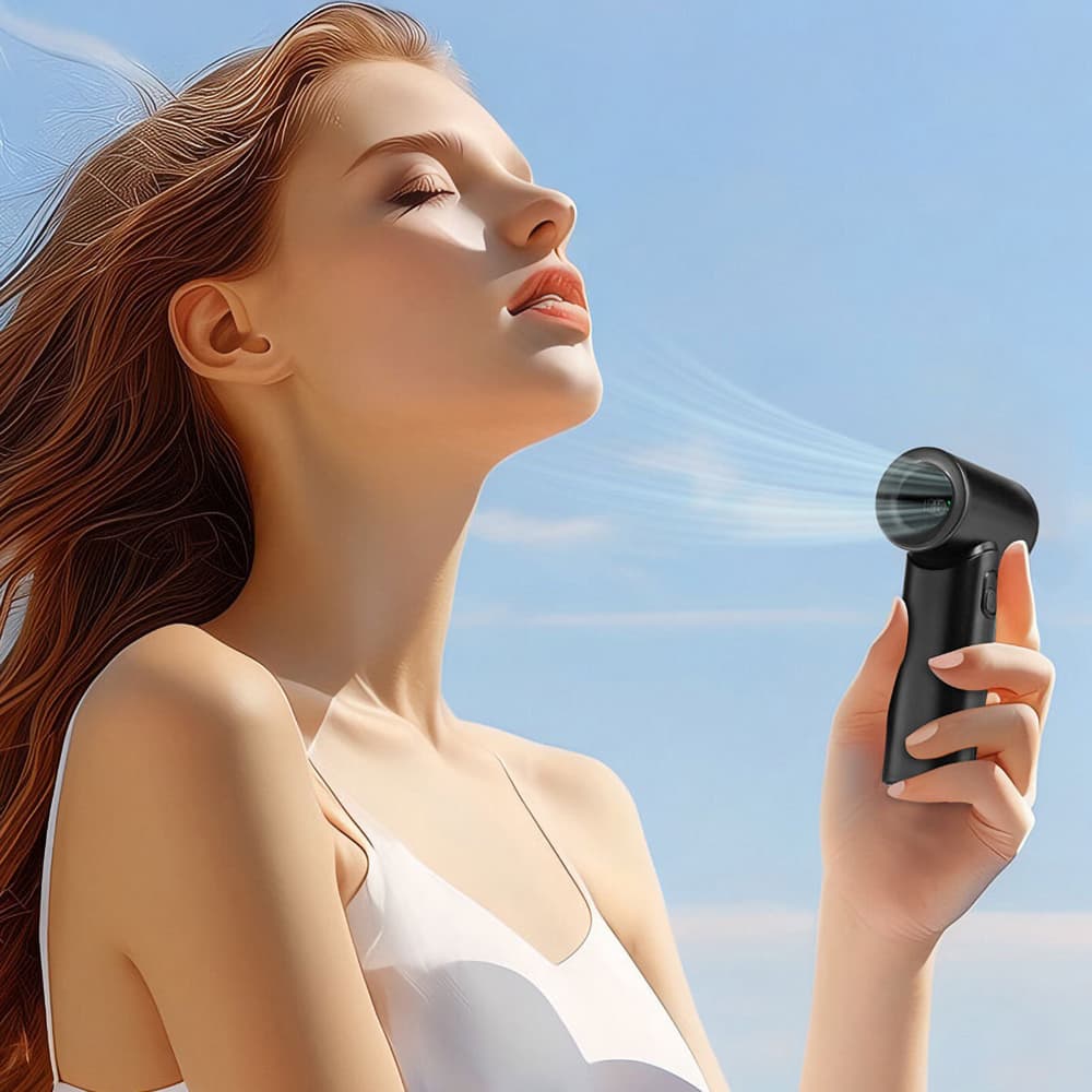 100 Speed Vortex Handheld Mini Fan - custom logo thumbnail 7