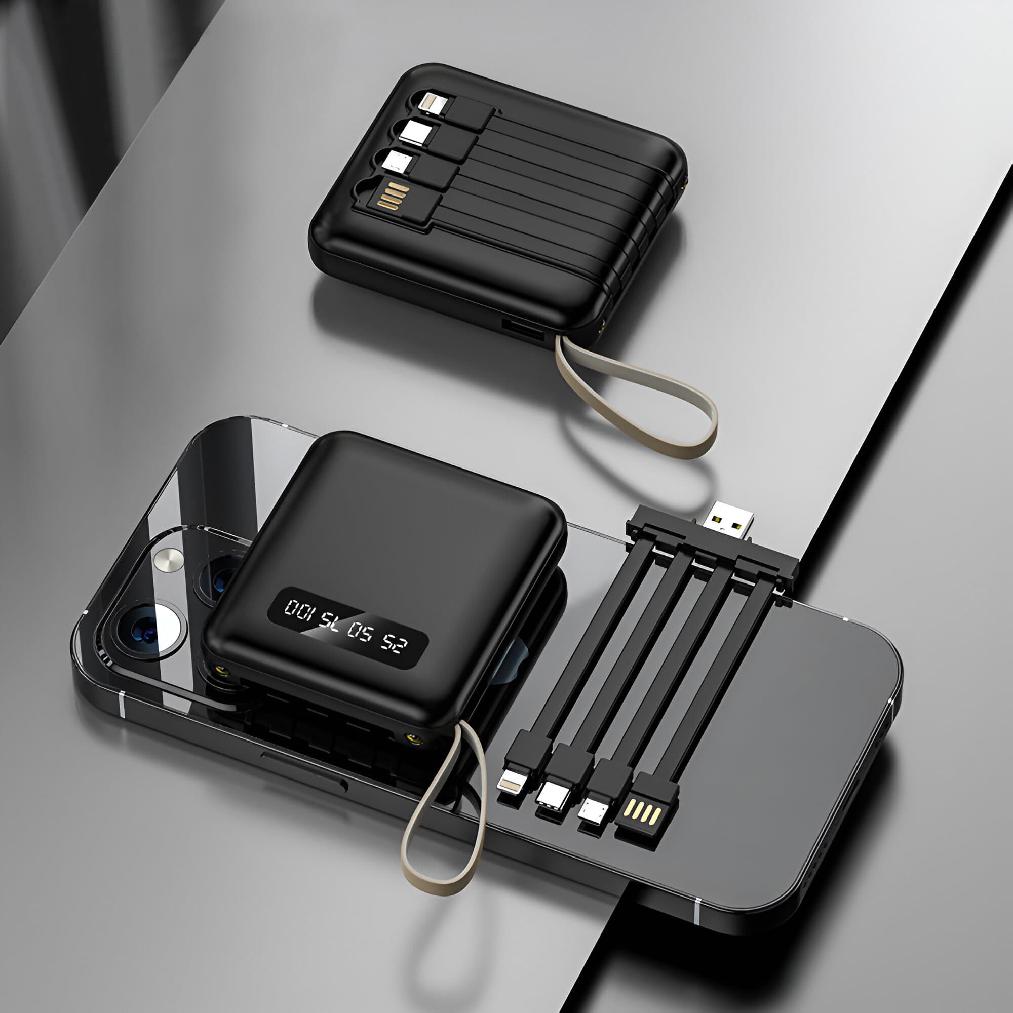 Pin sạc dự phòng dung lượng 10.000mAh, nhỏ gọn, đi kèm cáp sạc. - in logo thumbnail 7