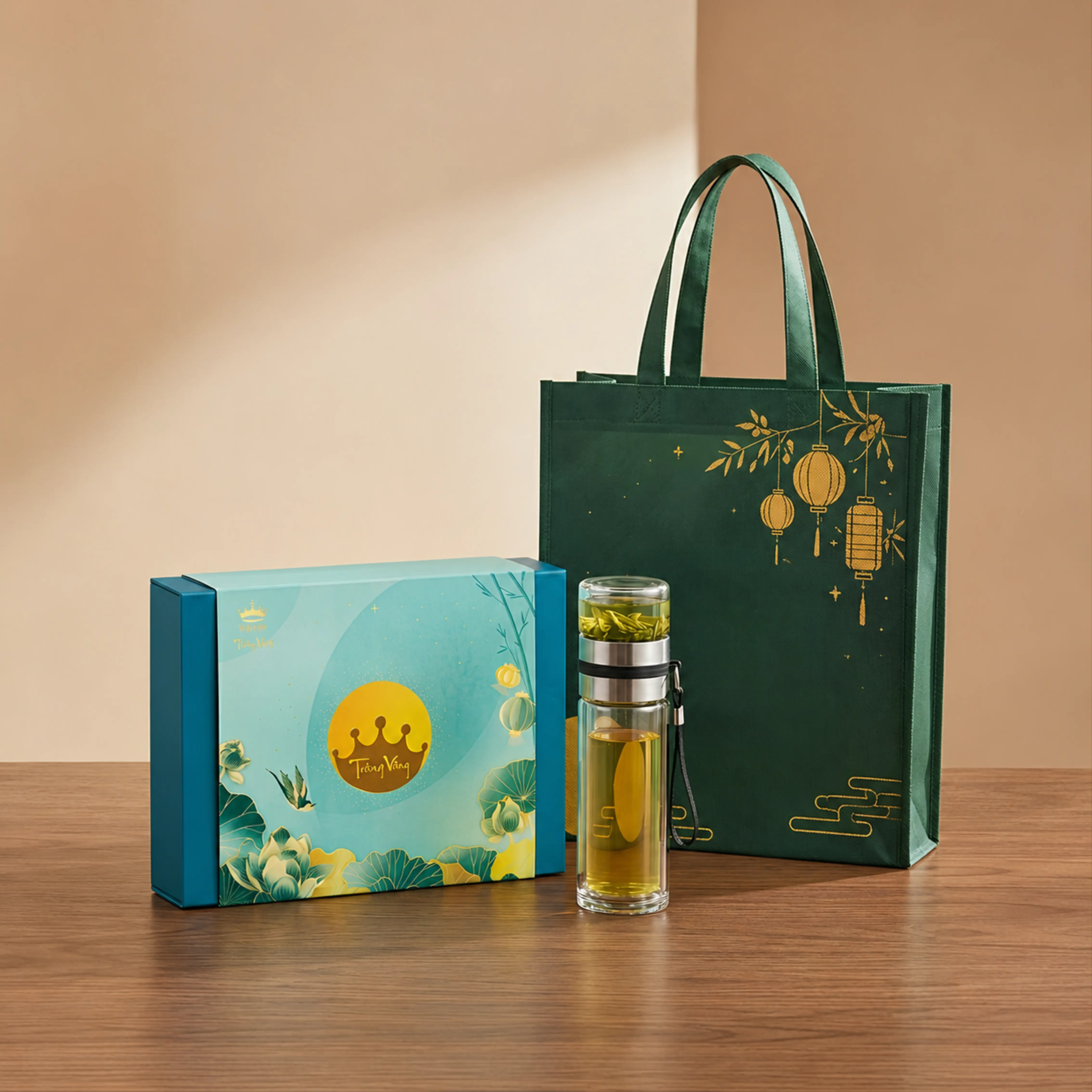 Moonlit Dance Custom Mid-Autumn Mooncake Gift Set - in logo