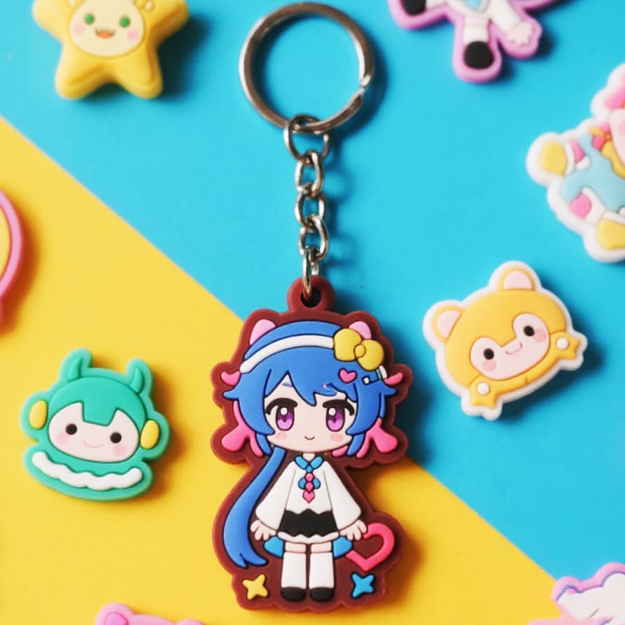 Móc khóa PVC mềm tùy chỉnh - in logo thumbnail 1