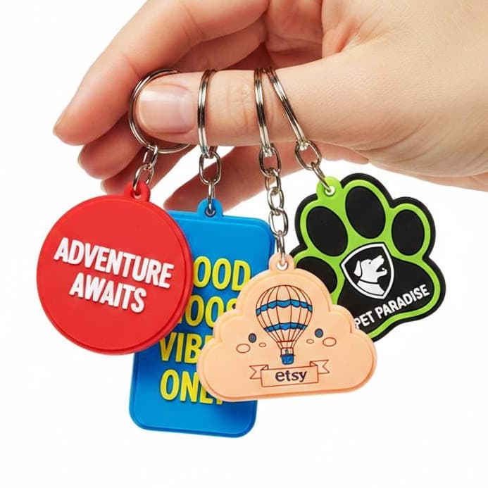 Móc khóa PVC mềm tùy chỉnh - in logo thumbnail 2