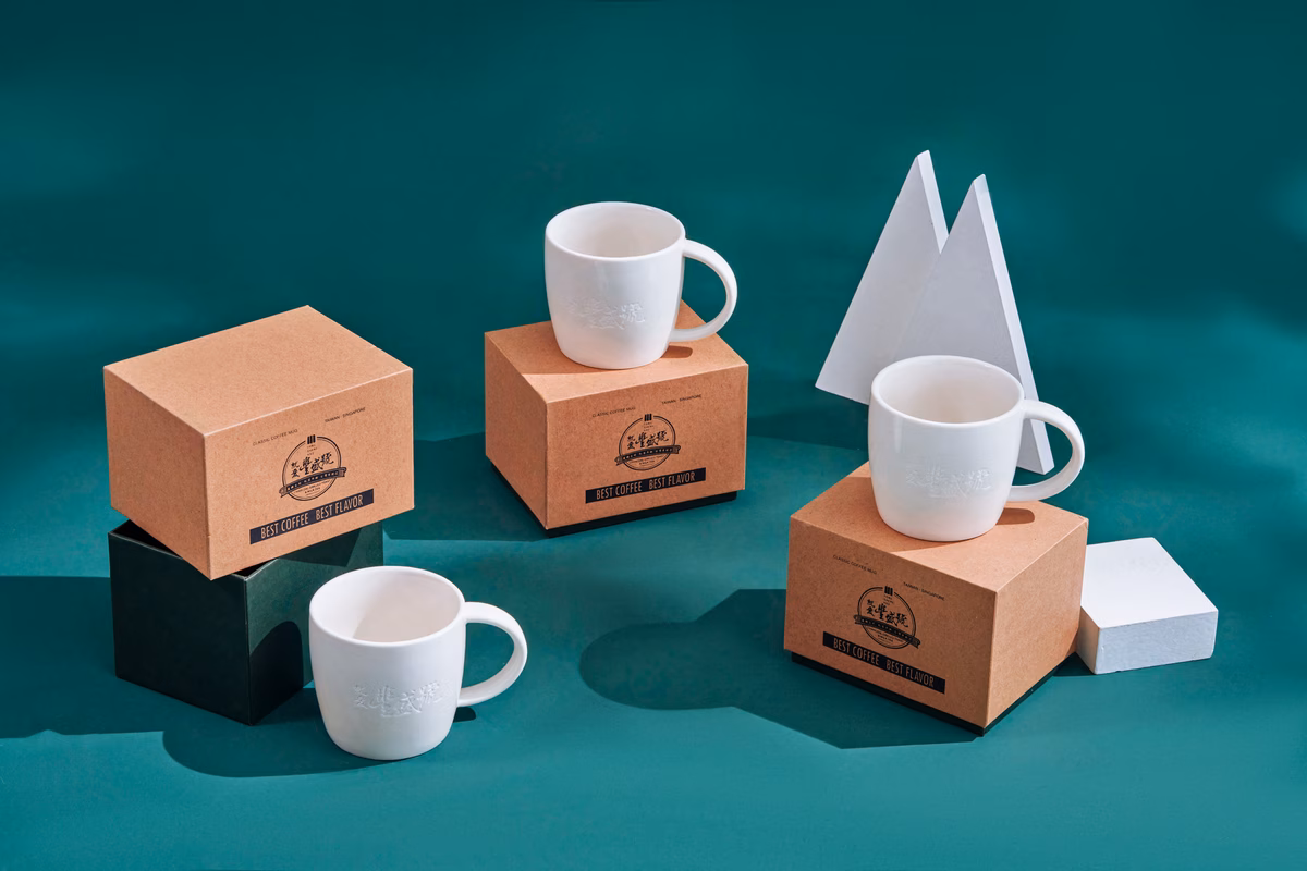 Cốc sứ in logo công ty Gift Market