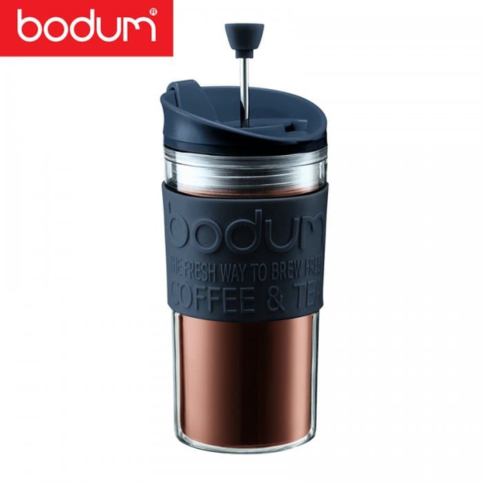Travel Press Coffeemaker with Extra Lid 0.35L - custom logo