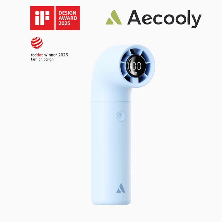 2,000mAh Aero Handheld High-Speed Fan - custom logo