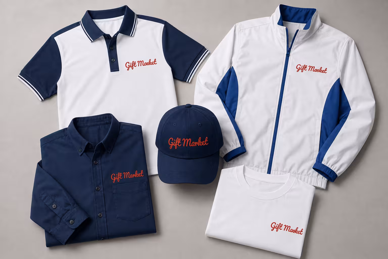 printing corporate uniforms for Giftmarket