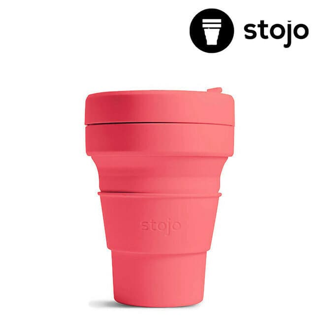 350ml Stojo Pocket Collapsible Mug - custom logo