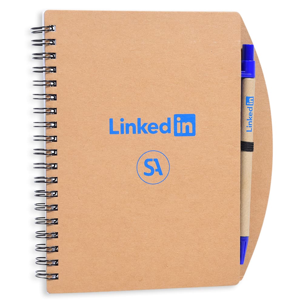 Trendy PP Eco-Friendly Notebook with Ball Pen - custom logo