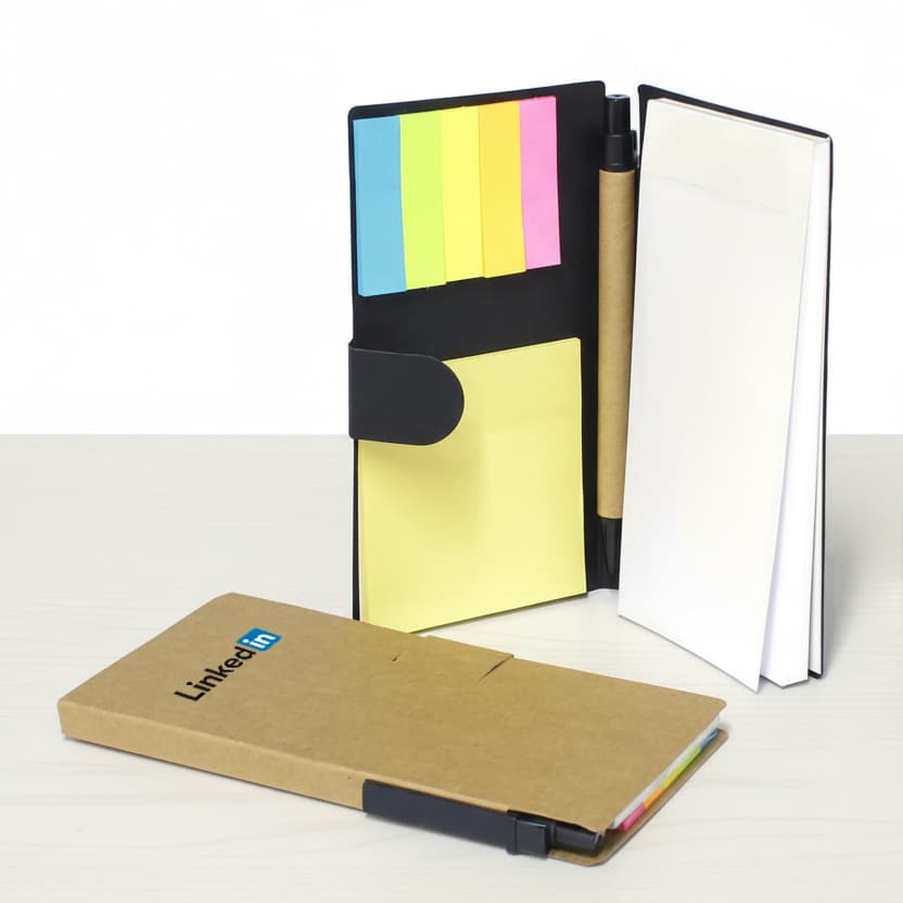 Pocket Eco-Friendly Notepad With Pen - custom logo