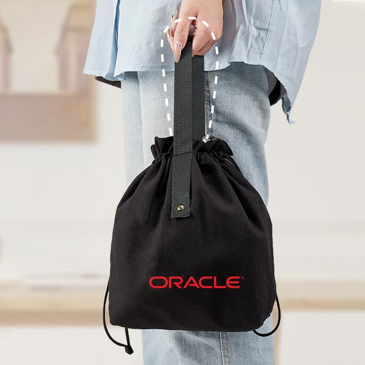 Túi ăn trưa cách nhiệt có dây rút - in logo