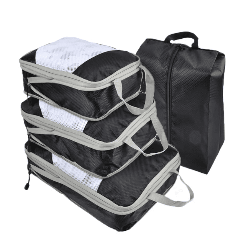 4 Pcs Compression Travel Packing Cube - custom logo
