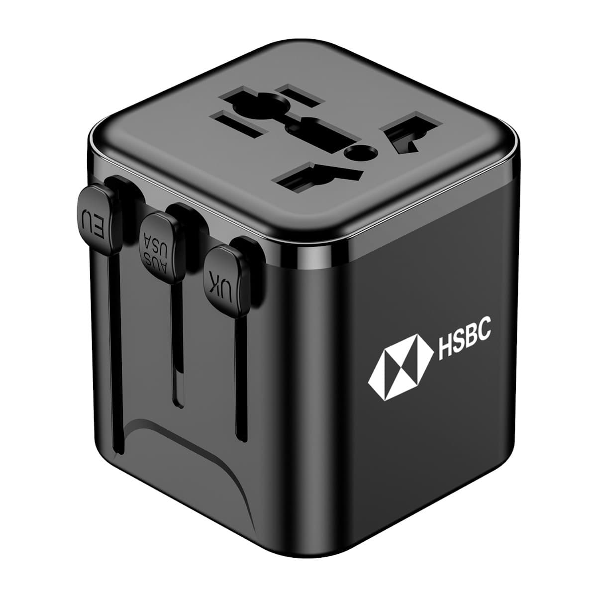 JetSet Travel Adaptor - custom logo
