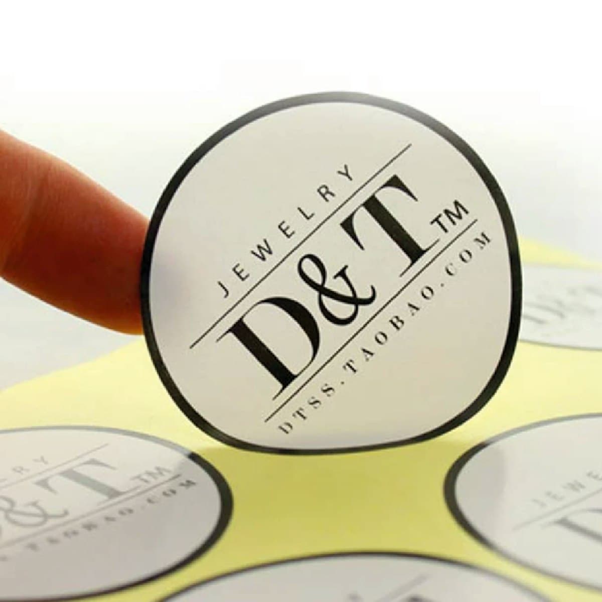 Promotional Mirrorkote Paper Sticker (Kiss-Cut) - custom logo