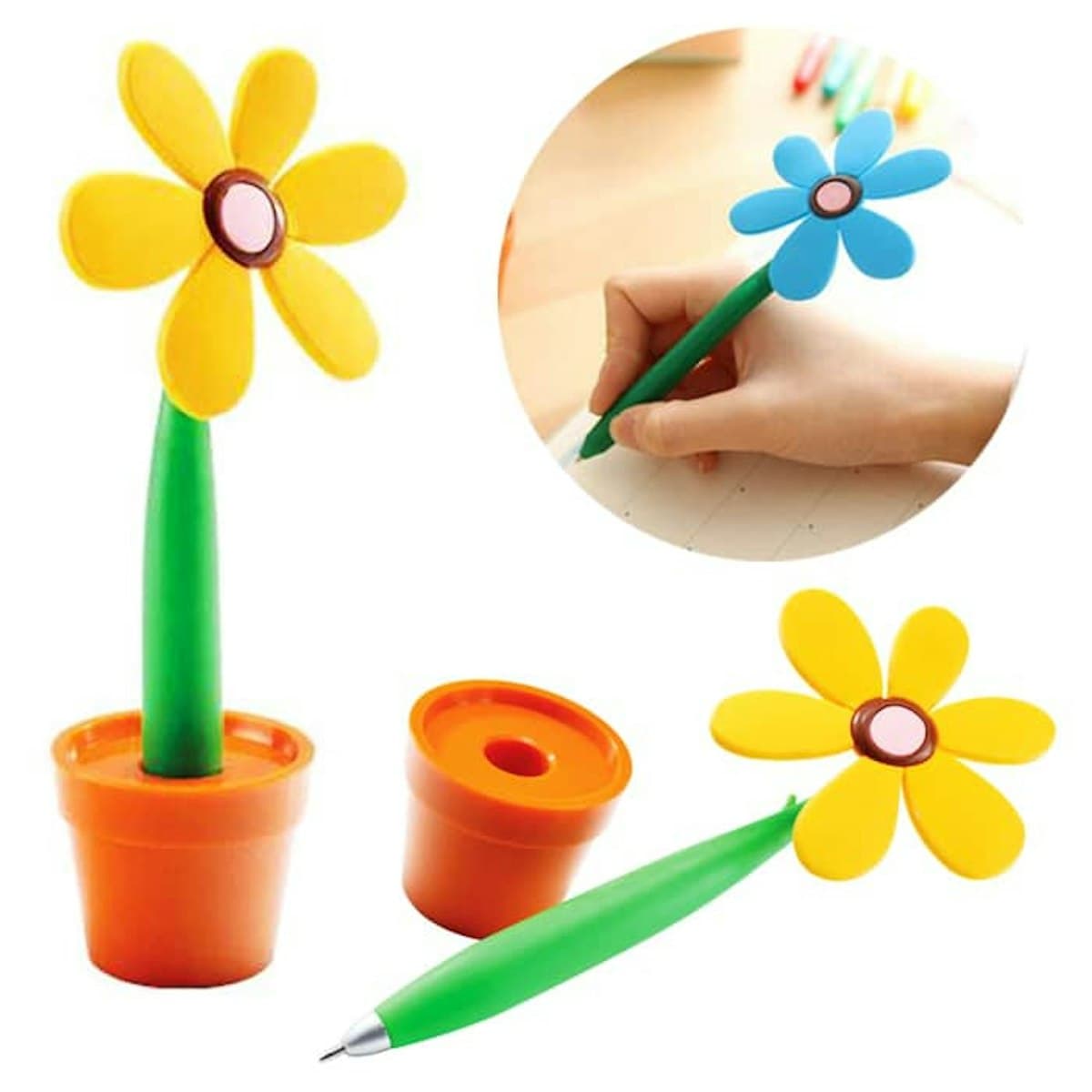 Flower Pen with Stand - custom logo