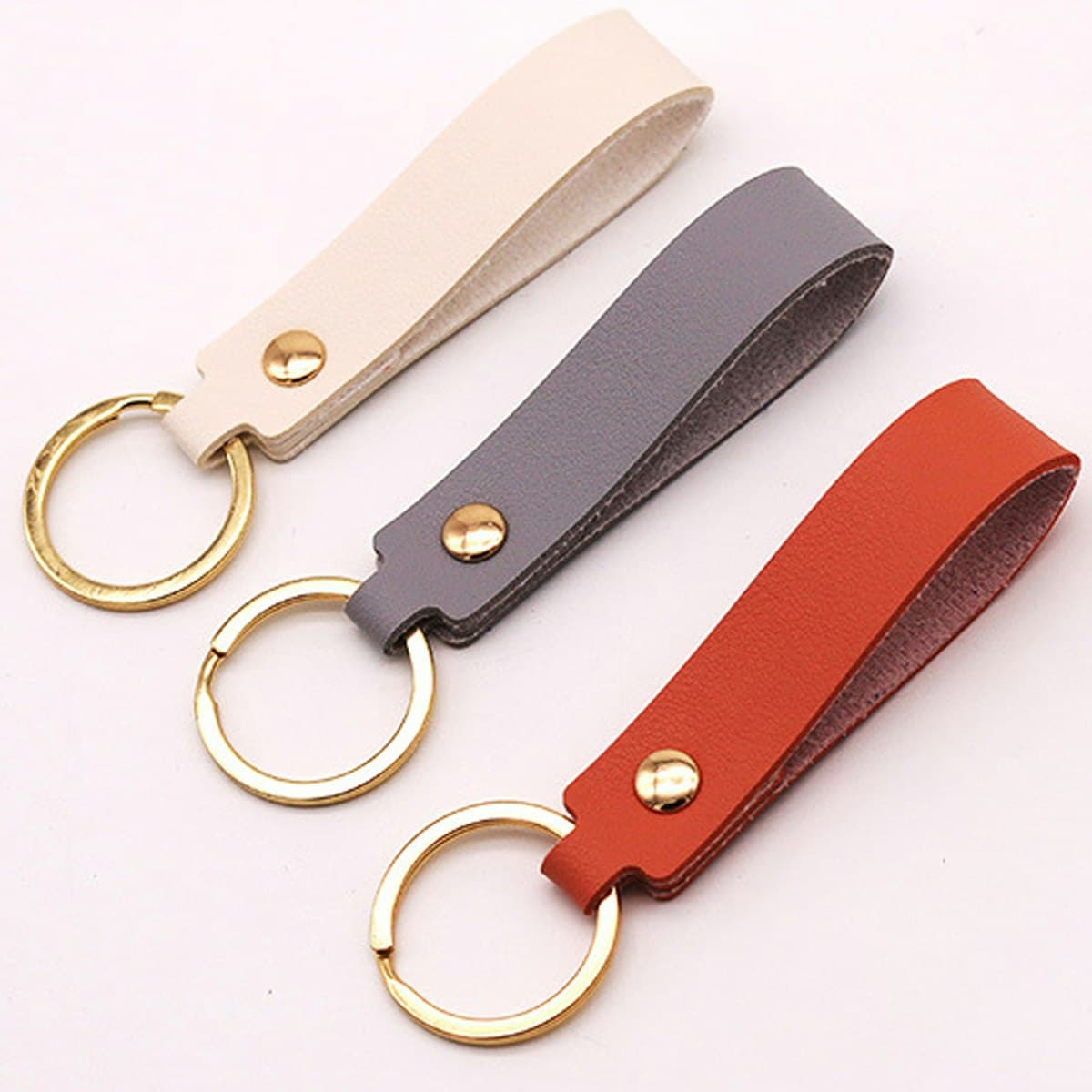 Luxe Fob Keychain (PU Leather) - custom logo