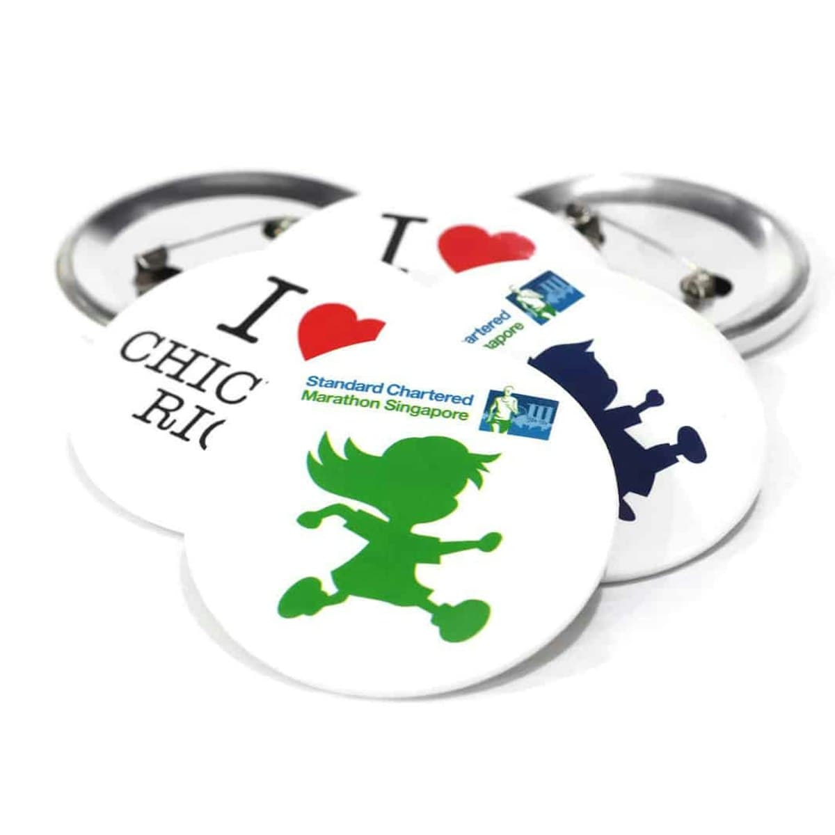 Tin Button Badge - custom logo