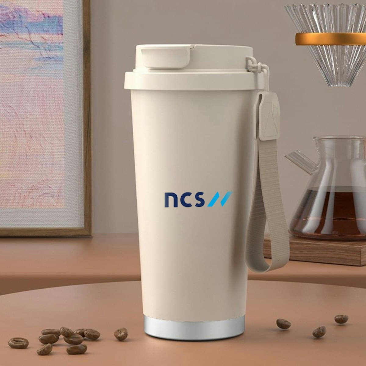 500ml DualSip Stainless Steel Travel Vacuum Tumbler - custom logo