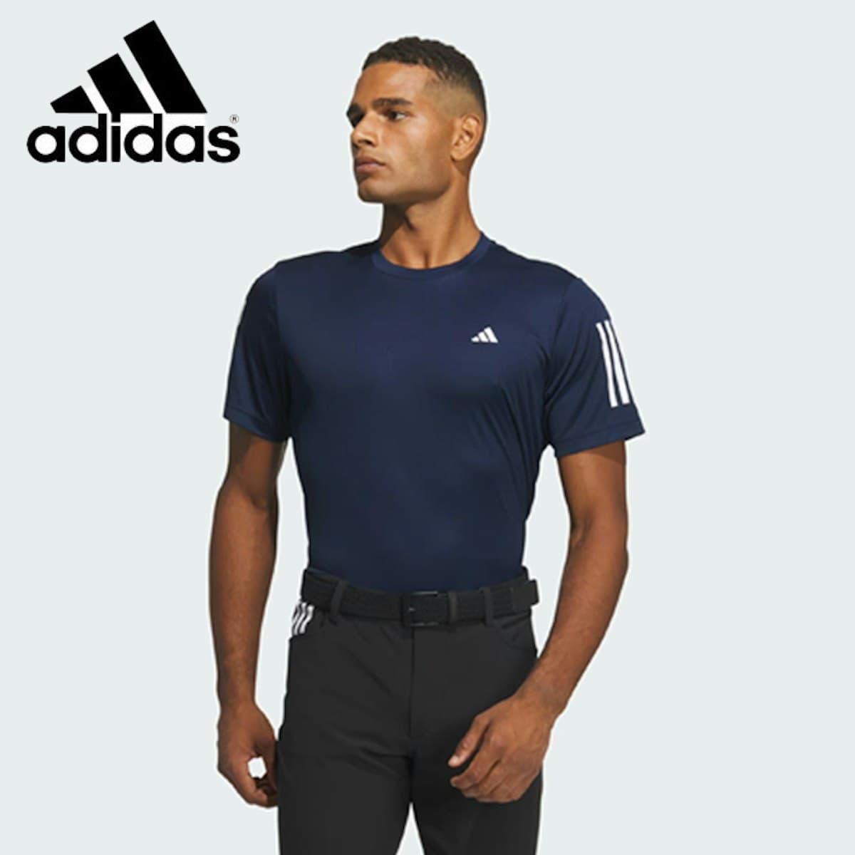 Aeroready 3-stripes Crewneck Tee - custom logo