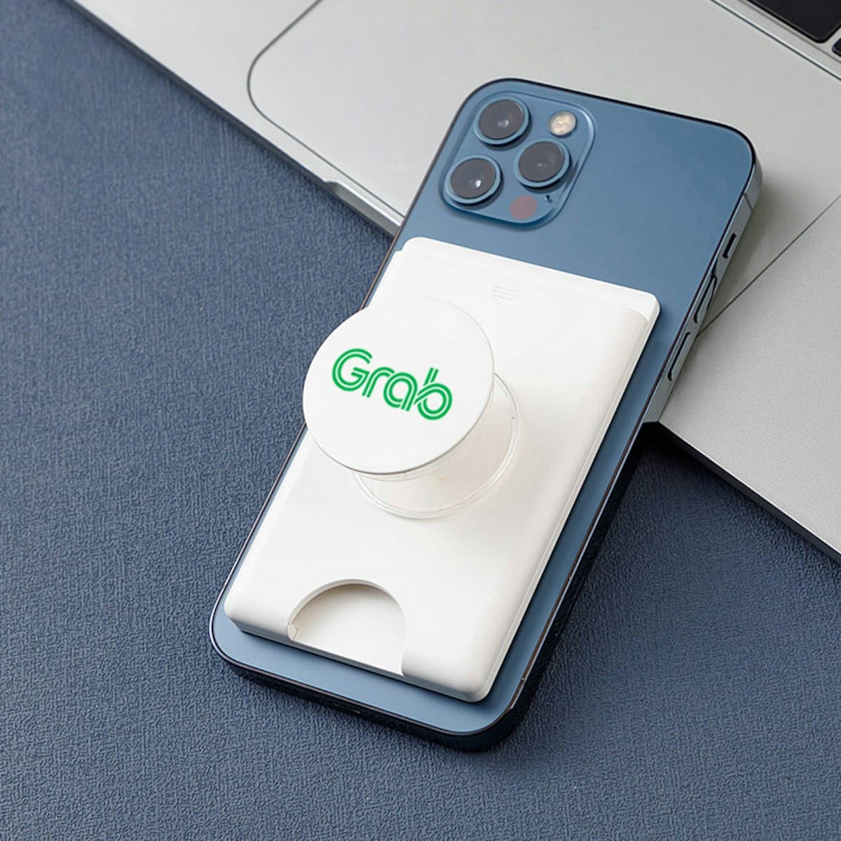 Sleek Magnetic Card Case with Pop Pocket - custom logo