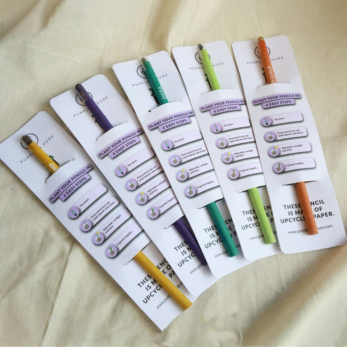 Plantable Pencil ( Single Pencil with Leaflet ) - custom logo