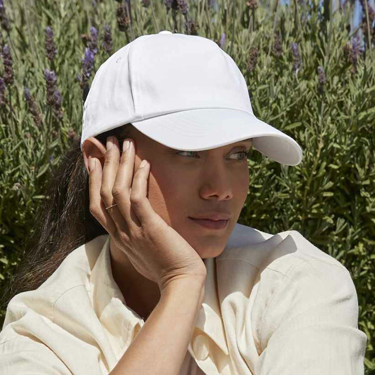 Mũ bóng chày cotton cơ bản (5 ô) - in logo
