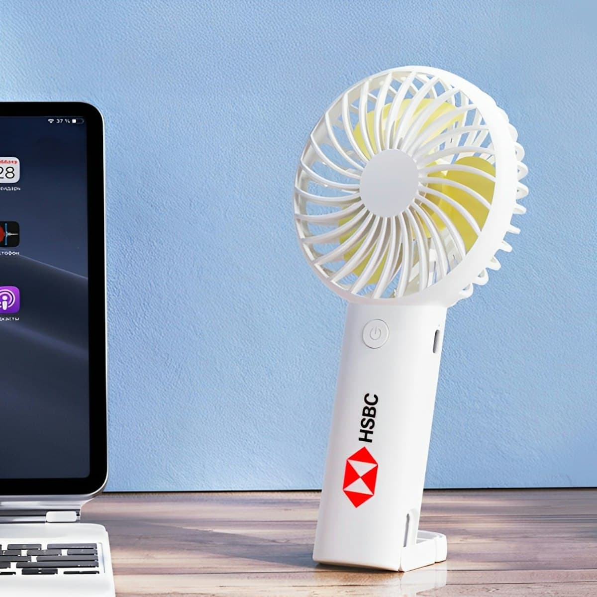 Breezi Handheld Fan - custom logo