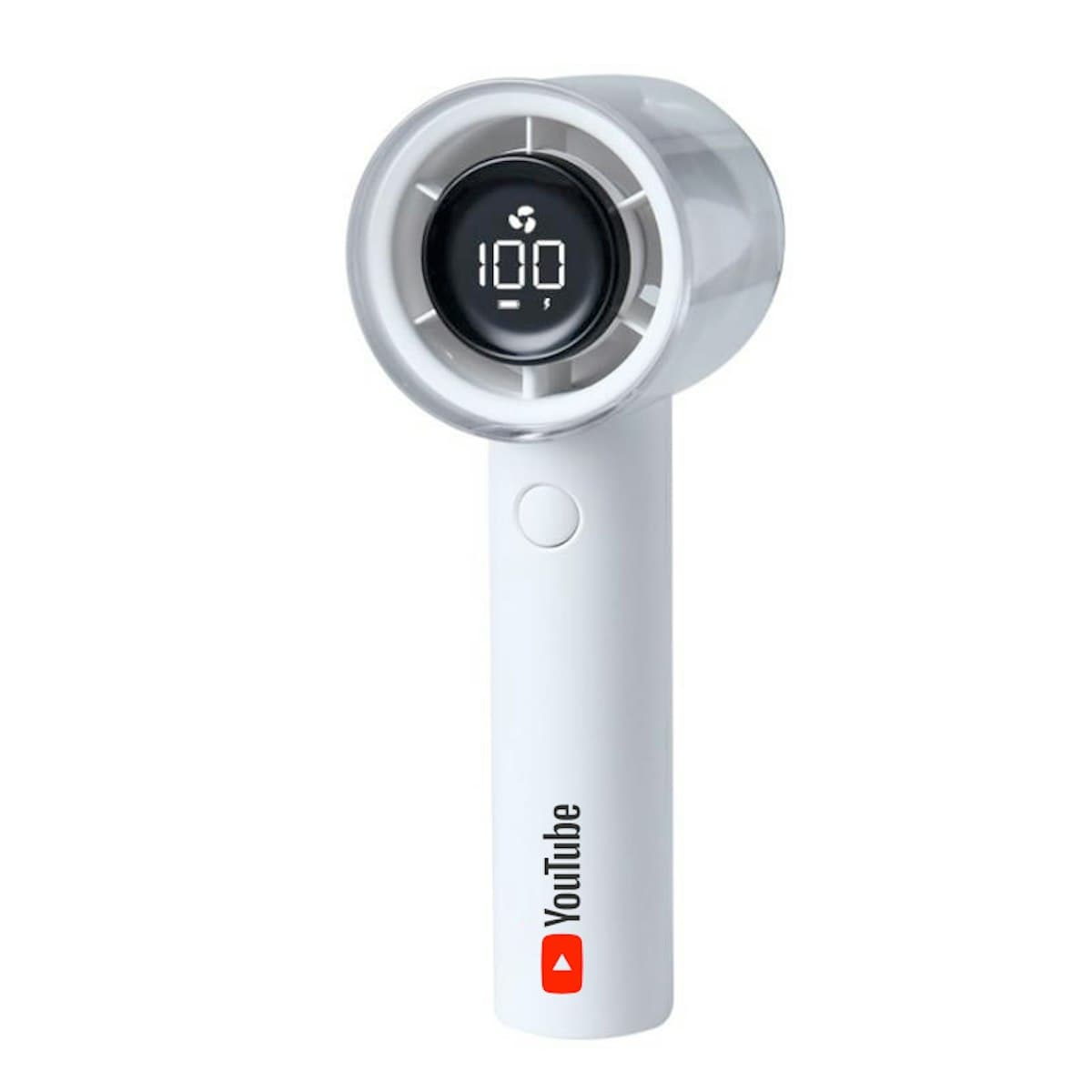 3,000mAh 100 Speed Turbo Handheld Fan with Digital Display - custom logo