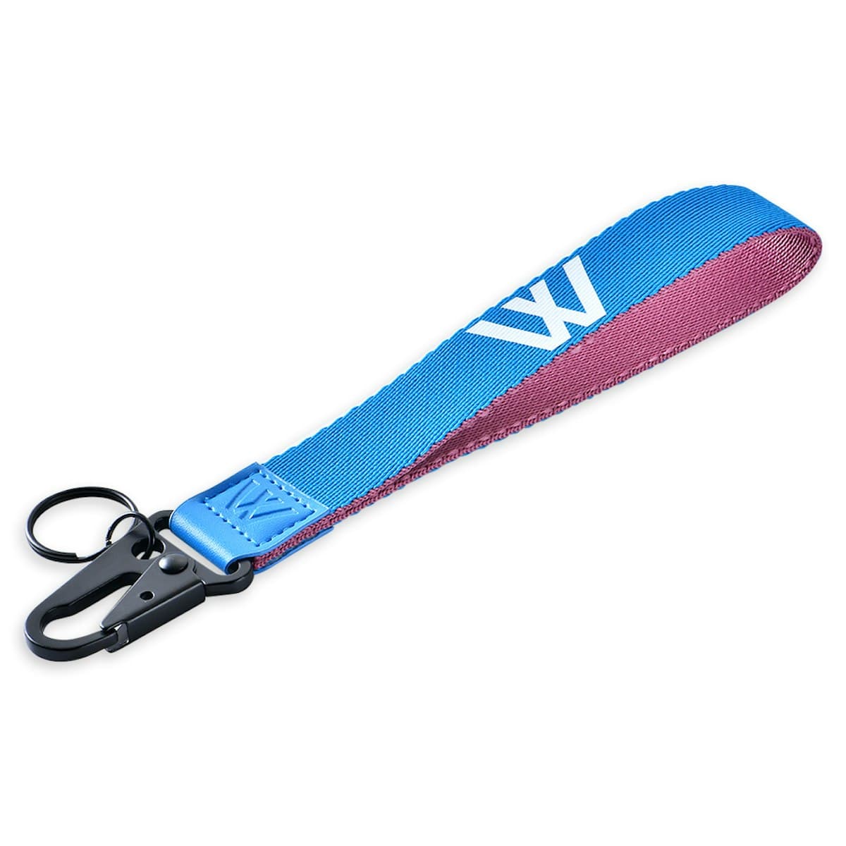 Polyester Wristlet with Metal Carabiner - custom logo