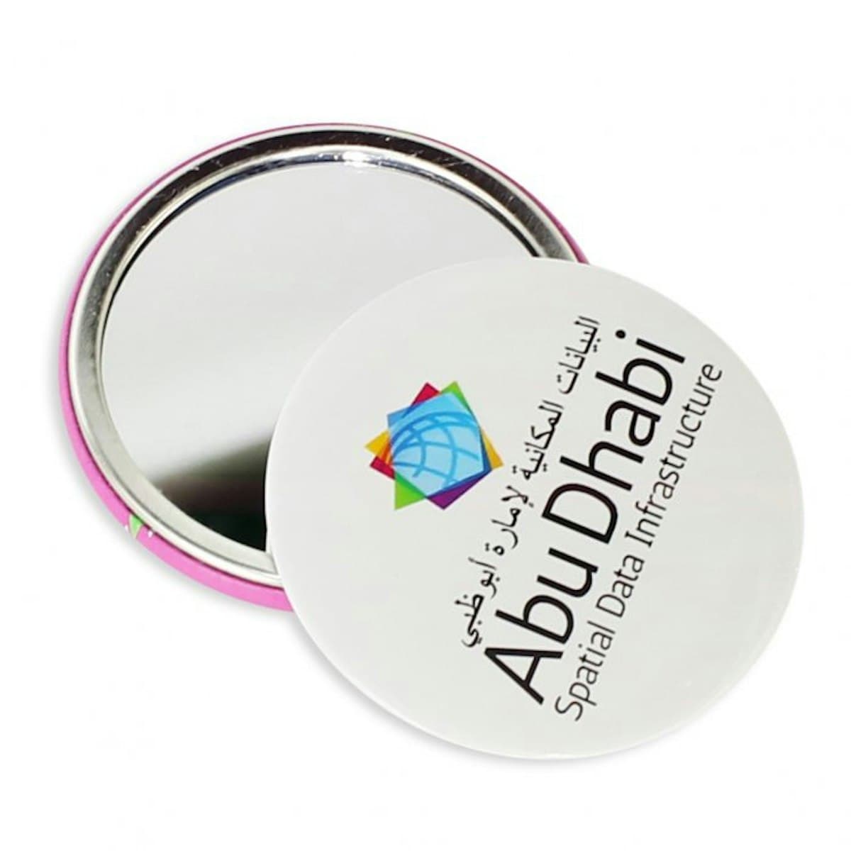 Mirror Button Badge - custom logo