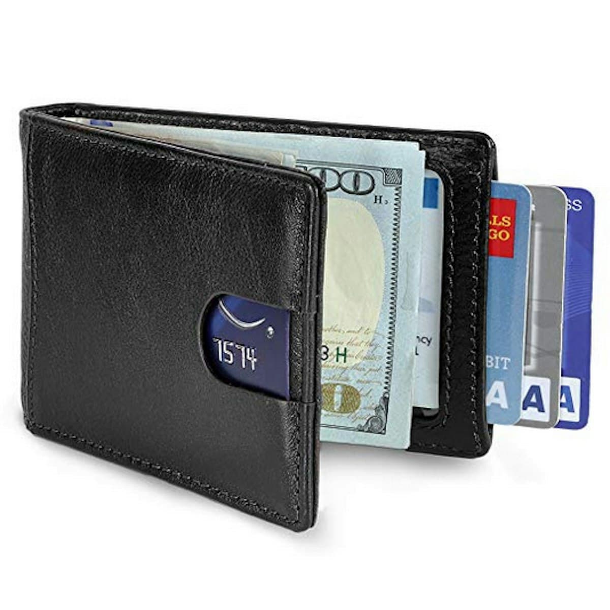 Ví da hai lớp mỏng chặn RFID - in logo