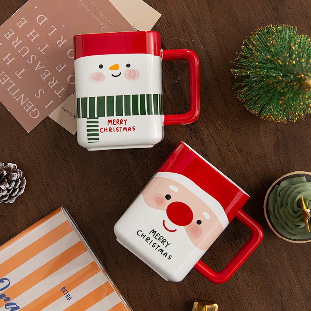 400ml Holiday Cheer Ceramic Mug - custom logo