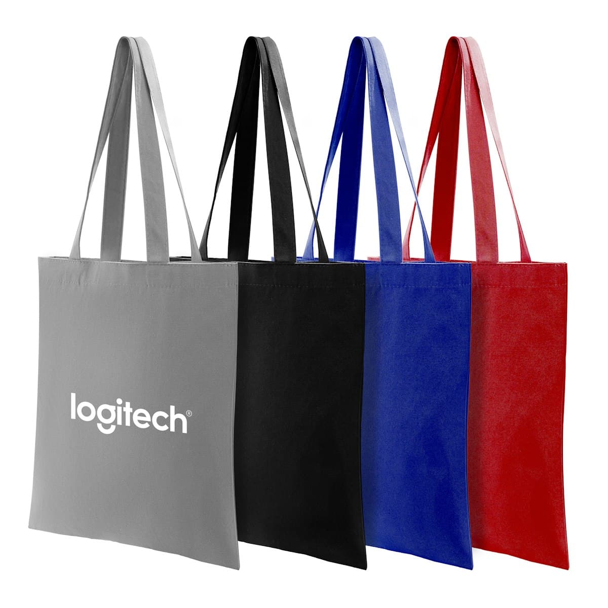 A4 Coloured Canvas Tote Bag - custom logo