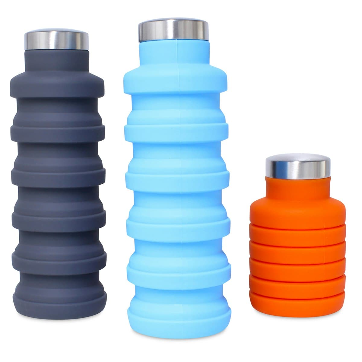 500ml Collapsible Silicone Bottle - custom logo